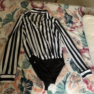 Bodysuit striped